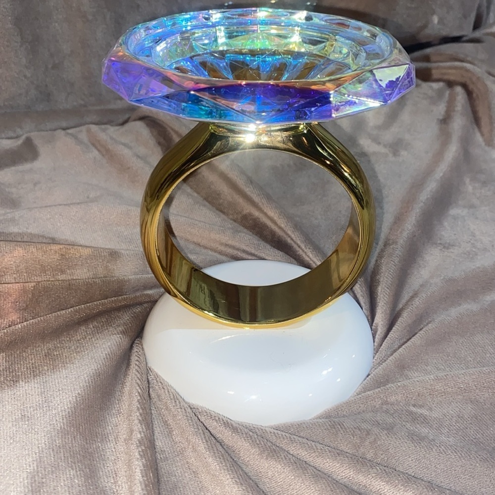 Bath & Body Works Gold and Iridescent Candle Holder - Picture 3 of 7